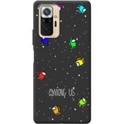 Черный чехол BoxFace Xiaomi Redmi Note 10 Pro Among Us Invisible