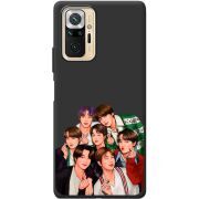 Черный чехол BoxFace Xiaomi Redmi Note 10 Pro BTS