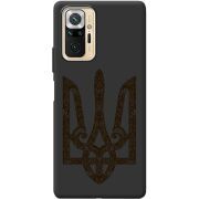 Черный чехол BoxFace Xiaomi Redmi Note 10 Pro Ukrainian Trident
