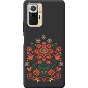 Черный чехол BoxFace Xiaomi Redmi Note 10 Pro Ukrainian Ornament