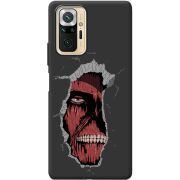 Черный чехол BoxFace Xiaomi Redmi Note 10 Pro Нападение на Титана