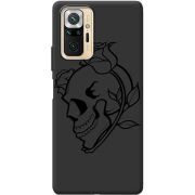 Черный чехол BoxFace Xiaomi Redmi Note 10 Pro Skull and Roses