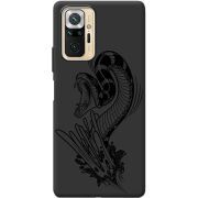 Черный чехол BoxFace Xiaomi Redmi Note 10 Pro Snake
