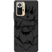 Черный чехол BoxFace Xiaomi Redmi Note 10 Pro Bear King