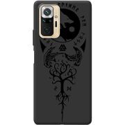 Черный чехол BoxFace Xiaomi Redmi Note 10 Pro Hugin and Munin