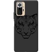 Черный чехол BoxFace Xiaomi Redmi Note 10 Pro Tiger