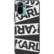 Черный чехол BoxFace Xiaomi Redmi Note 10/ Note 10S White Karl