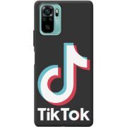 Черный чехол BoxFace Xiaomi Redmi Note 10/ Note 10S Tik Tok