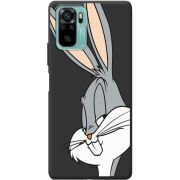 Черный чехол BoxFace Xiaomi Redmi Note 10/ Note 10S Lucky Rabbit