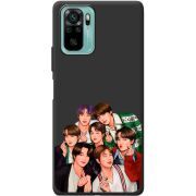 Черный чехол BoxFace Xiaomi Redmi Note 10/ Note 10S BTS