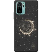 Черный чехол BoxFace Xiaomi Redmi Note 10/ Note 10S Moon