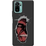Черный чехол BoxFace Xiaomi Redmi Note 10/ Note 10S Нападение на Титана