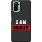 Черный чехол BoxFace Xiaomi Redmi Note 10/ Note 10S I'm Crazy