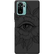 Черный чехол BoxFace Xiaomi Redmi Note 10/ Note 10S Eye