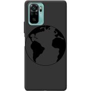 Черный чехол BoxFace Xiaomi Redmi Note 10/ Note 10S Earth