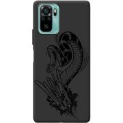 Черный чехол BoxFace Xiaomi Redmi Note 10/ Note 10S Snake