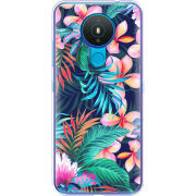 Чехол BoxFace Nokia 1.4 flowers in the tropics