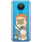 Прозрачный чехол BoxFace Nokia 1.4 Dog Coffeeman
