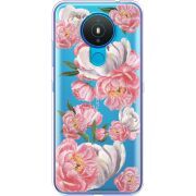 Прозрачный чехол BoxFace Nokia 1.4 Peony Watercolor Style