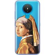Прозрачный чехол BoxFace Nokia 1.4 Девушка с жемчужной серёжкой