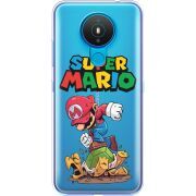 Прозрачный чехол BoxFace Nokia 1.4 Super Mario