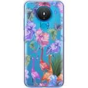 Прозрачный чехол BoxFace Nokia 1.4 Flamingo