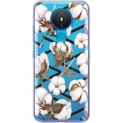 Прозрачный чехол BoxFace Nokia 1.4 Cotton flowers