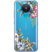 Прозрачный чехол BoxFace Nokia 1.4 Floral