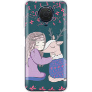 Чехол BoxFace Nokia G10 Girl and deer