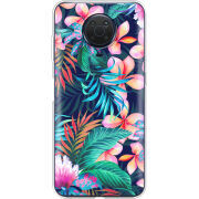 Чехол BoxFace Nokia G10 flowers in the tropics
