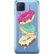 Прозрачный чехол BoxFace Samsung M127 Galaxy M12 Donuts