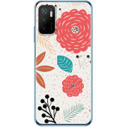 Чехол BoxFace Xiaomi Poco M3 Pro Line Flowers