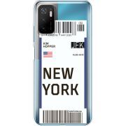 Прозрачный чехол BoxFace Xiaomi Poco M3 Pro Ticket New York
