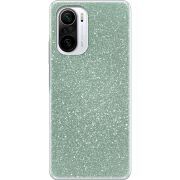 Чехол с блёстками Xiaomi Mi 11i Зеленый