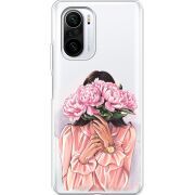 Прозрачный чехол BoxFace Xiaomi Mi 11i Девушка с Пионами