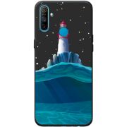 Черный чехол BoxFace Realme C3 Lighthouse