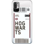 Прозрачный чехол BoxFace Xiaomi Redmi Note 10 5G Ticket Hogwarts