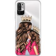 Прозрачный чехол BoxFace Xiaomi Redmi Note 10 5G Queen and Princess