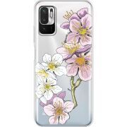 Прозрачный чехол BoxFace Xiaomi Redmi Note 10 5G Cherry Blossom