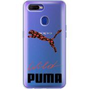 Прозрачный чехол BoxFace OPPO A12 Wild Cat