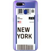 Прозрачный чехол BoxFace OPPO A12 Ticket New York