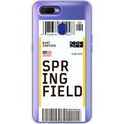 Прозрачный чехол BoxFace OPPO A12 Ticket Springfield