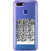 Прозрачный чехол BoxFace OPPO A12 Blah Blah
