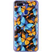 Прозрачный чехол BoxFace OPPO A12 Butterfly Morpho