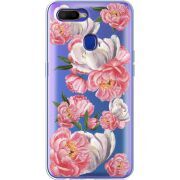 Прозрачный чехол BoxFace OPPO A12 Peony Watercolor Style