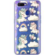 Прозрачный чехол BoxFace OPPO A12 Unicorns