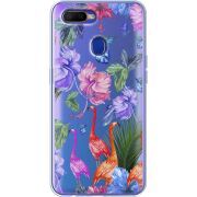 Прозрачный чехол BoxFace OPPO A12 Flamingo