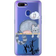 Прозрачный чехол BoxFace OPPO A12 Just Love