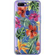 Прозрачный чехол BoxFace OPPO A12 Tropical Flowers