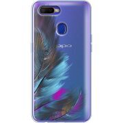 Прозрачный чехол BoxFace OPPO A12 Feathers